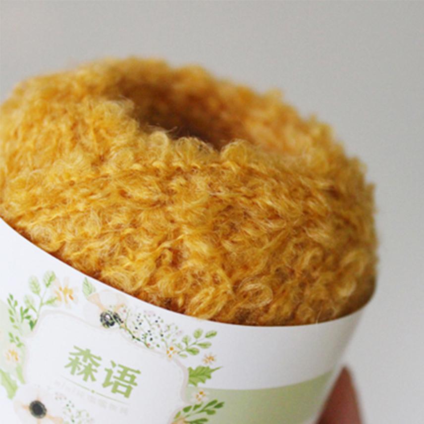 Wool Yarn Soft Smooth for Hand Knitting Circle Thread Crocheted Doll Hair DIY Plush Doll Needlework Knitting DIY Knitted Tool