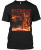 ¡Nuevo! Camiseta Popular Bathory Hammerheart Suecia Viking Thrash Music Logo Tallas S-4XL