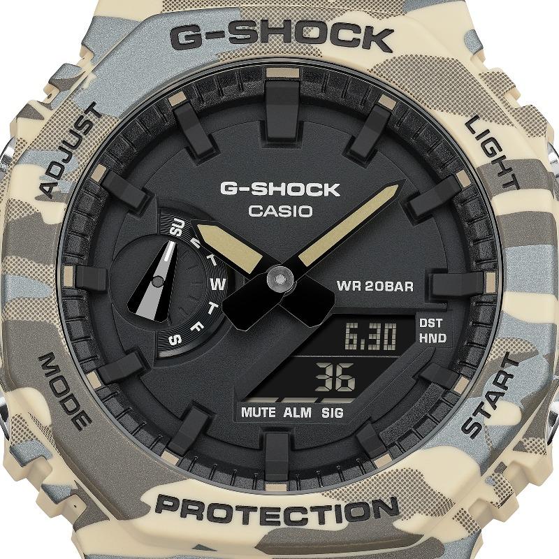 Casio G-SHOCK Men's Resin 200M Water Resistant Analog Shock Resistant Quartz Watch GA-2100CM-5A