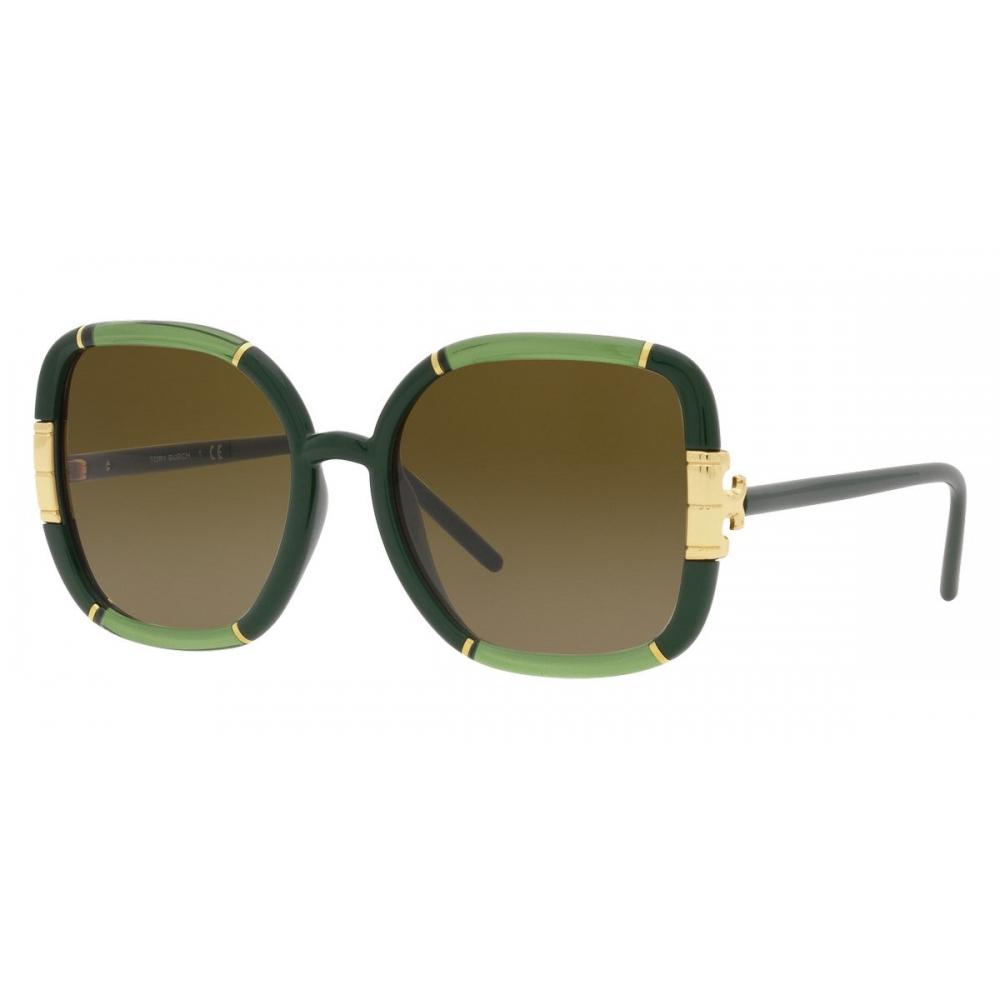 

Tory Burch Women s 57mm Transparent Olive Sunglasses