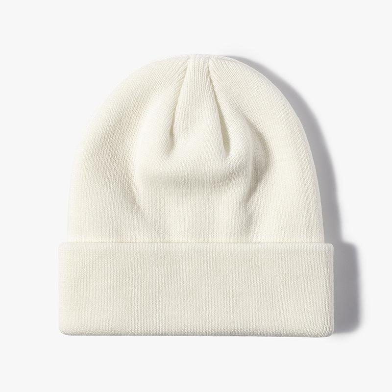 Hat Women's Wool Versatile Hexagonal Light Board No Edge Curling Cold Hat Autumn and Winter Outdoor Warm Thickened Men's Knitted Hat