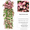 High-Quality Morning Glory Wall Hanging Vine - Artificial Green Plant Decoration for Living Room