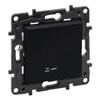 Single Illuminated Bell Push Button Black Mounting