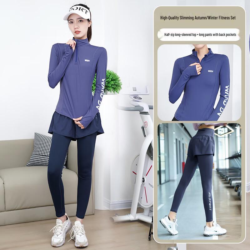 WEZHO Быстросохнущий Спортивный Комплект для Фитнеса и Йоги