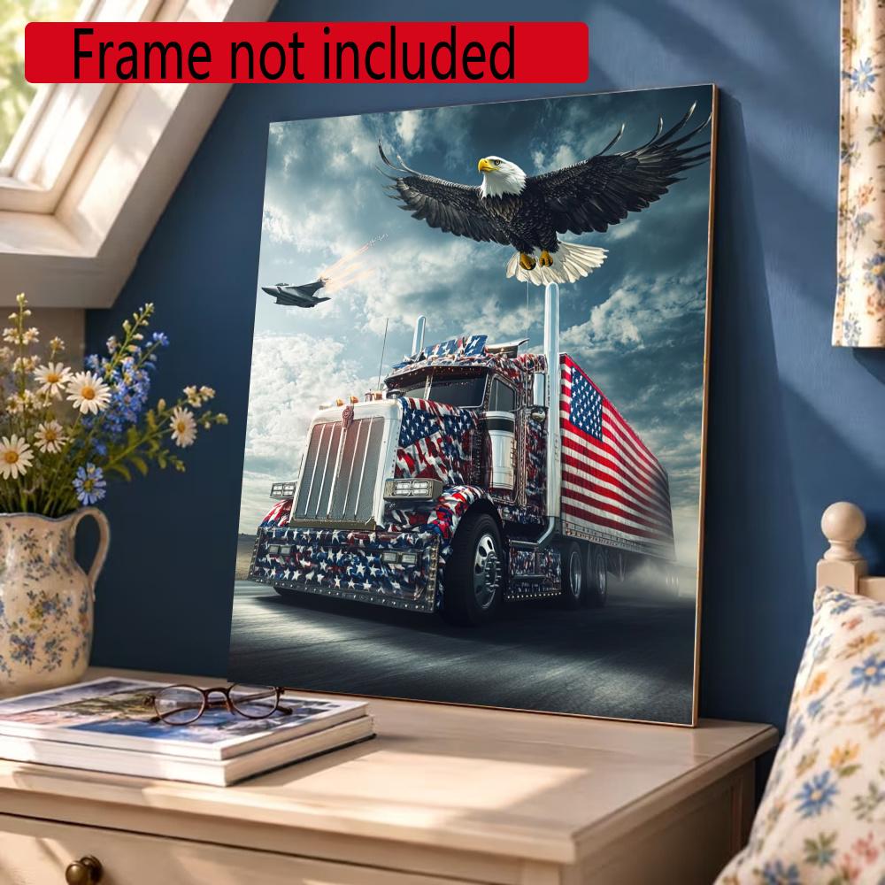 Kenworth 5D Diy Diamond Painting Round Diamond Mosaic Suitable For Beginners Diamond Painting Rhinestones Gift Frameless