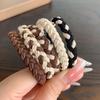 Elastico per Capelli a Scrunchie in Lussuosa Pelle Nera - Elastico Durevole per Capelli da Donna