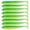 8Pcs Soft Fishing Lures 7.5cm 2.5g Artificial Baits Paddle Tail Swimbaits Fishing Lure for Bass Trout T Tail Baits