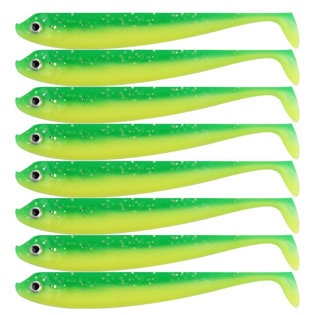 8Pcs Soft Fishing Lures 7.5cm 2.5g Artificial Baits Paddle Tail Swimbaits Fishing Lure for Bass Trout T Tail Baits