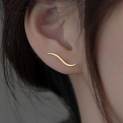 Prevenire le linee di allergia Orecchini geometrici per le donne Moda minimalista Creativo Anniversario Accessori per gioielli Regali per feste