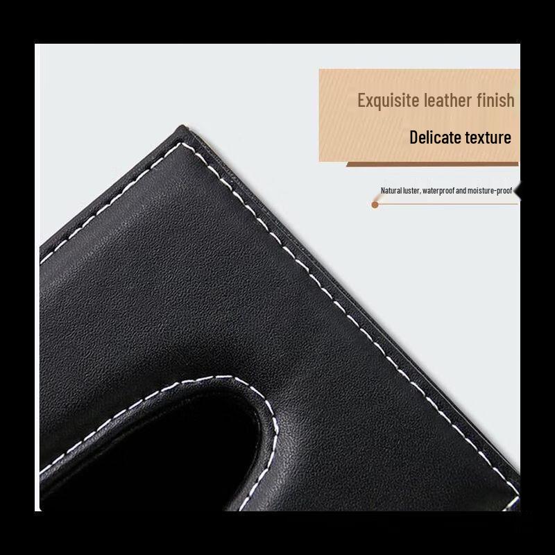 NHZHIW Square Leather Tissue Box