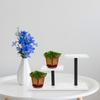 3-Tier Desktop Plant Stand for Office Study Indoor Space-Saving Countertop Flower Pot Shelf Holder Modern Metal Density Board