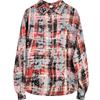 Loose Tie Dye Versatile Trendy Casual Top Shirts Jacket Spring and Autumn Checkered Long Sleeved Printed Women's Shirts