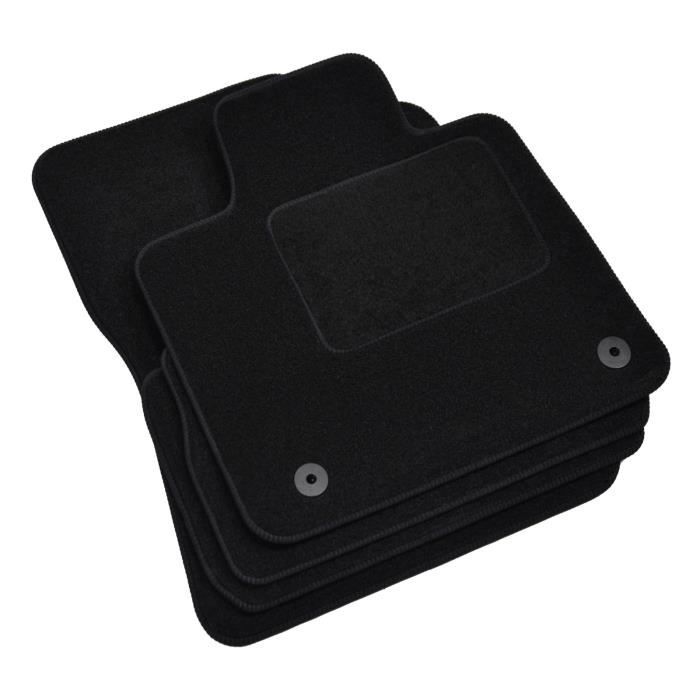 Tapis De Sol - Hyundai - Santa Fe - Velours Noir - 4 Pièces - Ajustement Précis