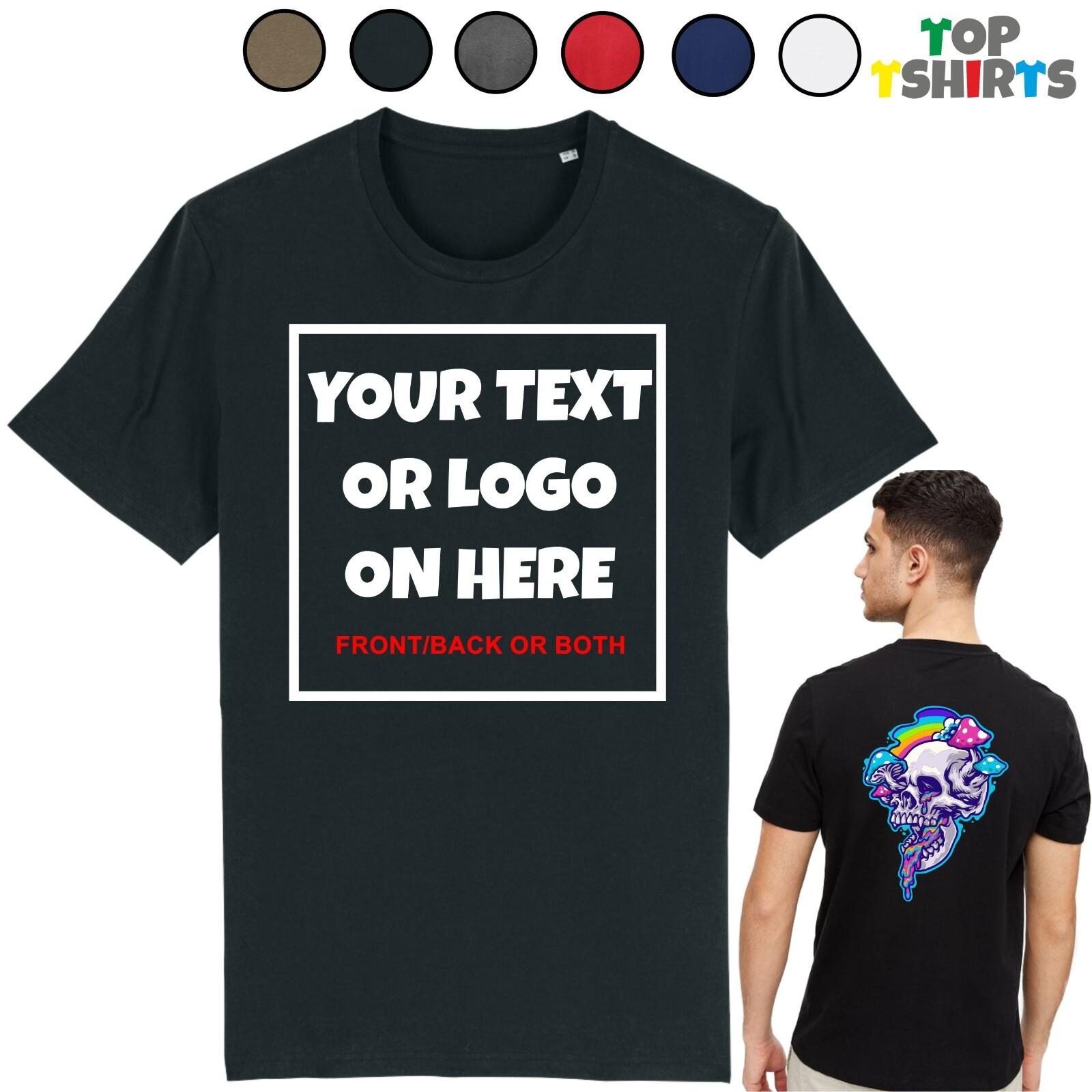 

Personalised T-Shirt Mens Womens Tees Top Custom Printed T-Shirt Mens Womens Tees Top Logo Text Printed Unisex Work Party L