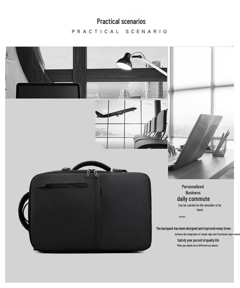 Stilvoller Unisex Business- & Reiserucksack - Wasserdicht, Großes Fassungsvermögen, Ideal für Laptops & Schule