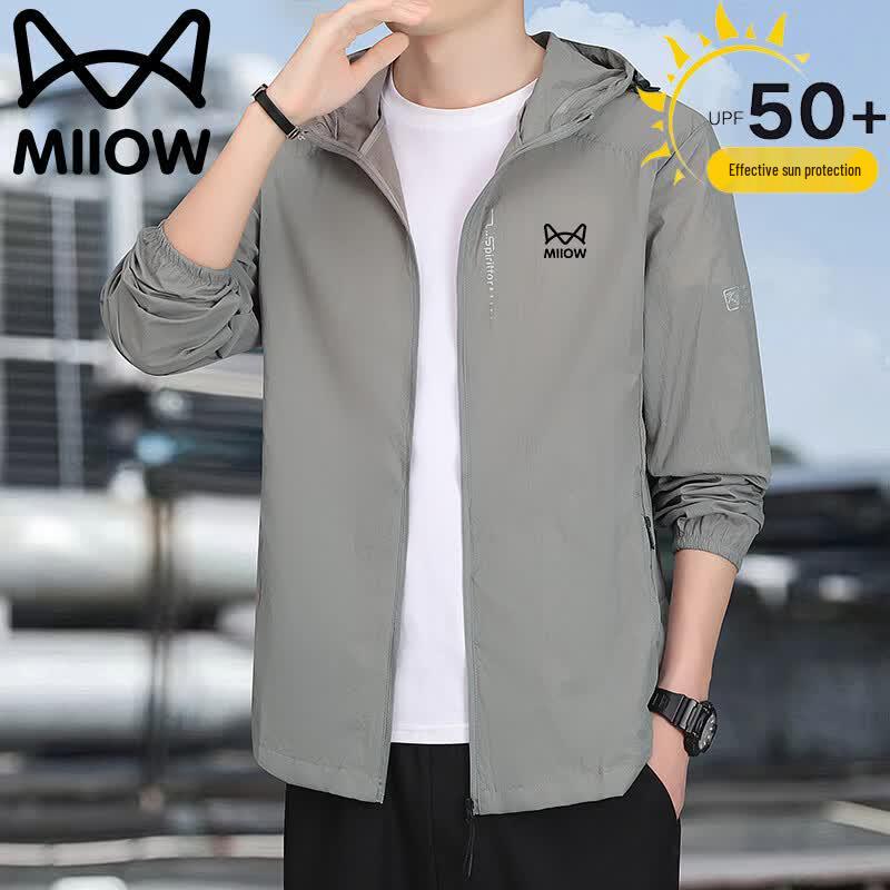MiiOW Men's Hooded Lightweight Sun Protection Jacket