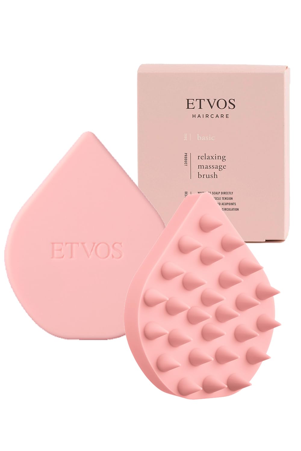 

ETVOS Relaxing Massage Matte 1 Brush Massage Scalp Shampoo Brush, Pink, (Scalp Brush, Brush, Brush, Gift)