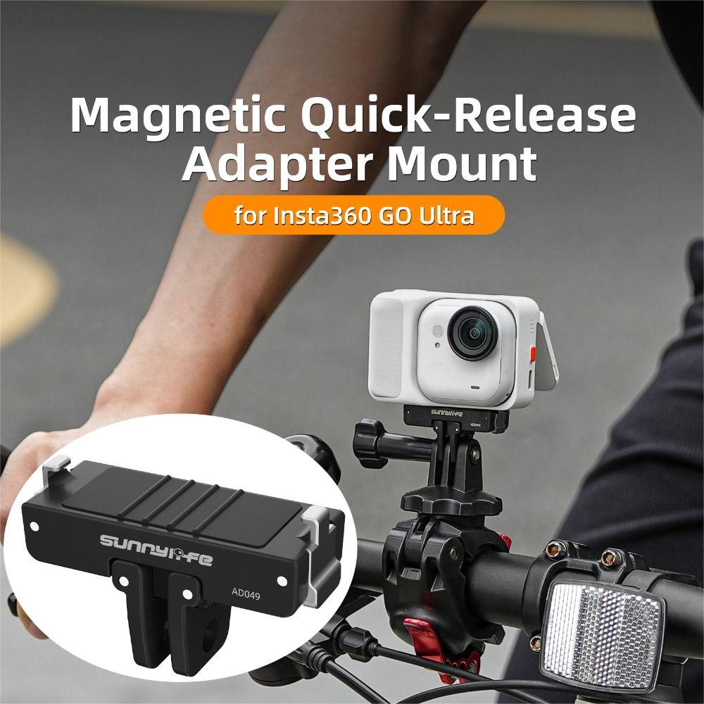 Aluminum Alloy Magnetic Mount Base for Insta360 Go Ultra Action Camera Accessories
