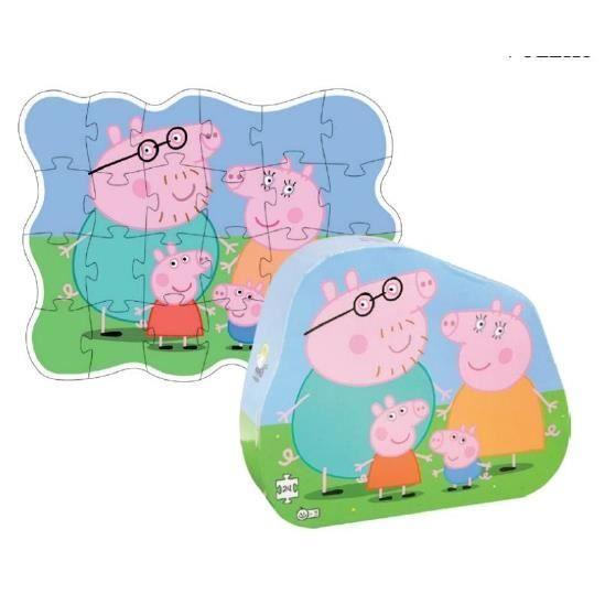 Puzzle game - barbotoys - peppa pig - 24 pieces - animals - early childhood chiaro