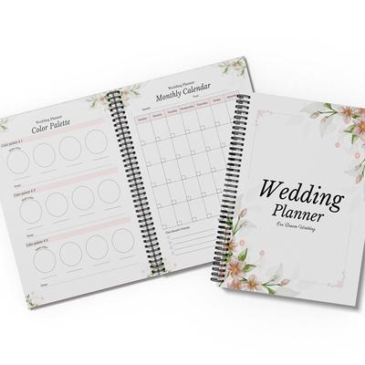 Planificador de Lista de Verificación de Boda Lista de Tareas de Boda Planificador de Presupuesto de Boda Para Novia Libro de Planificación de Boda Calendario de Cuenta Regresiva para la Boda