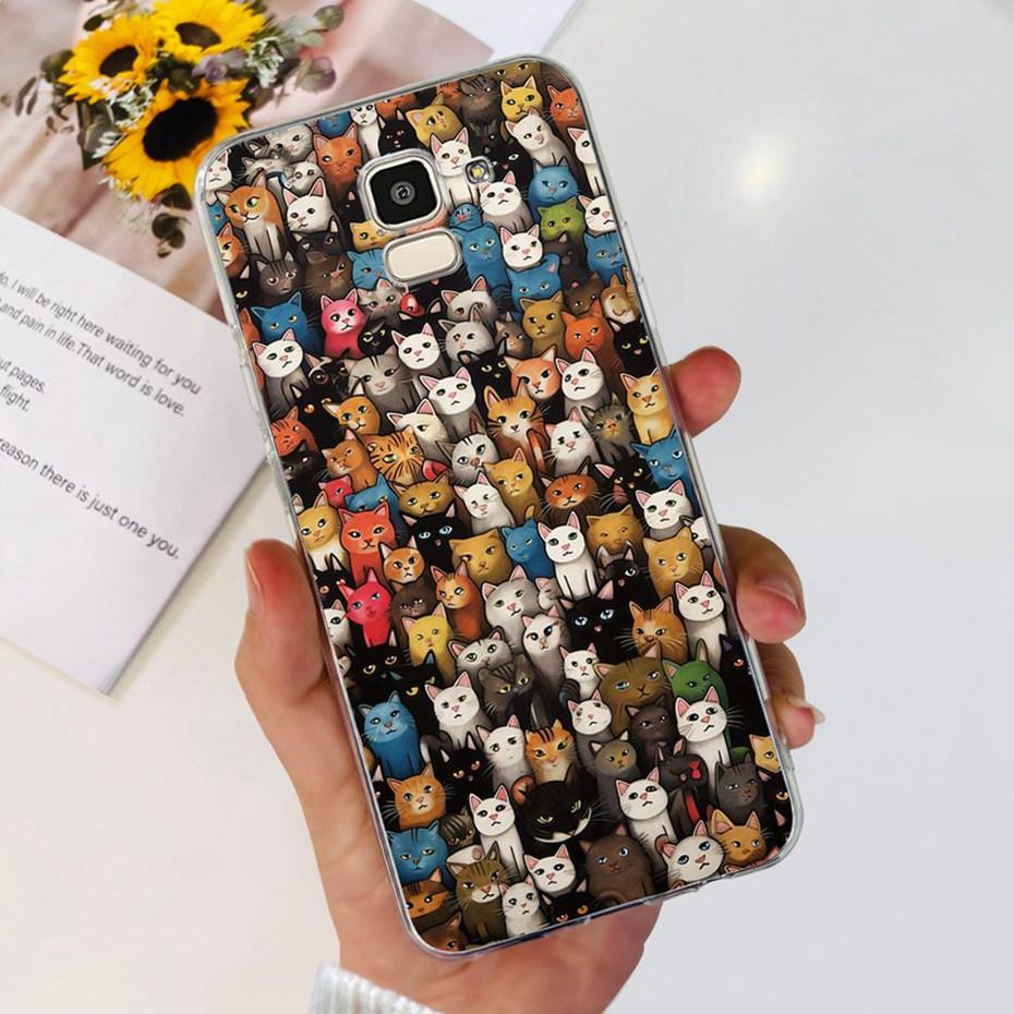 Lovely Printing Case For Samsung Galaxy J6 J6+ J600G J610G Soft Silicone TPU Back Cover For SamsungJ6 J 6 Plus 2018 Phone Cases