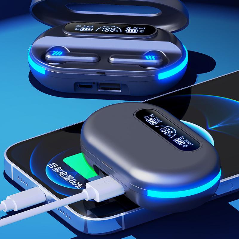 Vezeték nélküli Bluetooth fejhallgató fülbe helyezhető fejhallgató HIFI hangeffektusok Ultra hosszú akkumulátoros fülhallgató