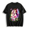 Aquarell Mutter Baby Druck Lässige Kurzarm Familien T-Shirts Reines Baumwoll-T-Shirt