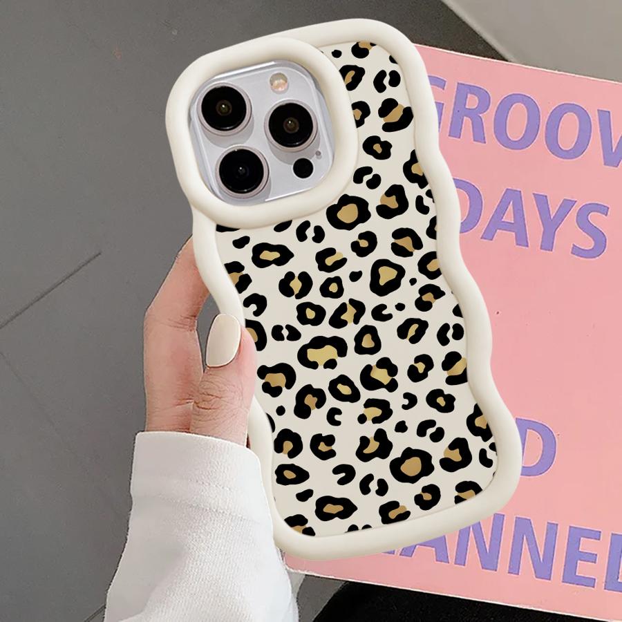 Leopard Print Art Soft Phone Cover Case for iPhone 17 Air 14 XR 11 8 12 15 Plus 16 Pro Max 13