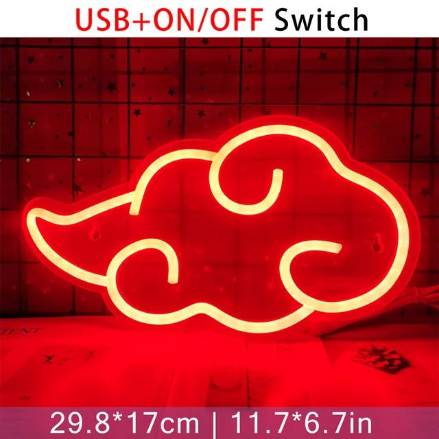 Custom Neon Sign Cloud LED Light Wall Room Art Decor Home Bedroom Gaming Room Party Decoration Creative Gift Neon Night Light