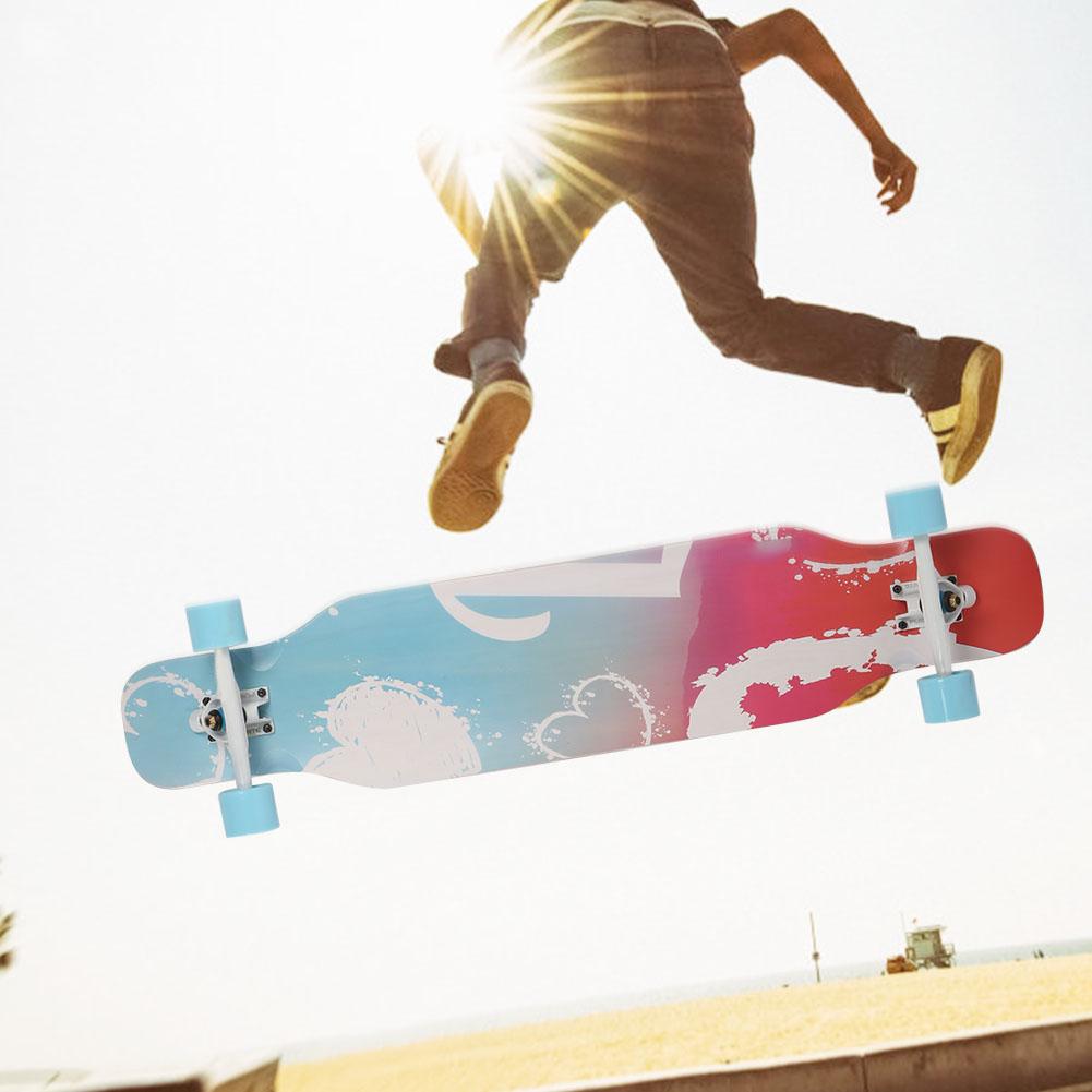 Maple Wooden Professional Longboard Strong Loading Antiskid Deck Four Wheel Sports Skateboard for