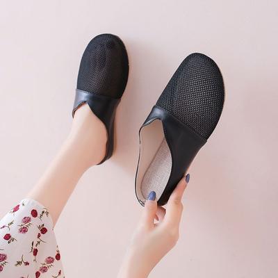 Flat Toe Half Slippers Women's Summer New Breathable Women's Shoes Fashionable Outdoor Cool Slippers