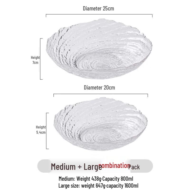 High-End Crystal Glass Fruit Bowl