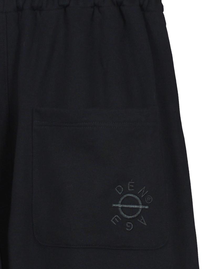 Deuneiji Wide Cotton Cargo Pants Black 0287