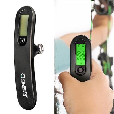 Balance pour arc 110 lbs/50kg Balance suspendue portable Balance numérique de réglage Poids de crête/Poids maintenu avec écran LCD clair