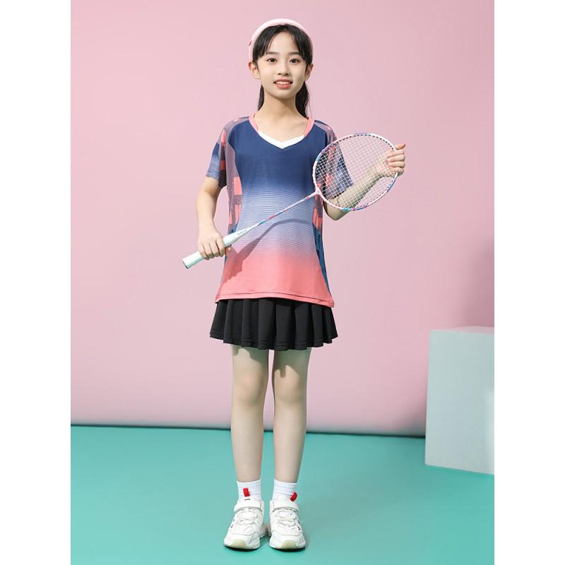Kids Quick-Dry Badminton Table Tennis Sport Set Boys Girls Athletic Training Outfit Lightweight