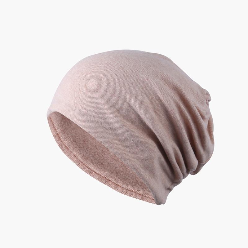 Casual Plain Beanie Hat for women men Spring Cotton Slouchy Beanie for Women Knitted Bonnets Hat Ladies Black Skullies Cap