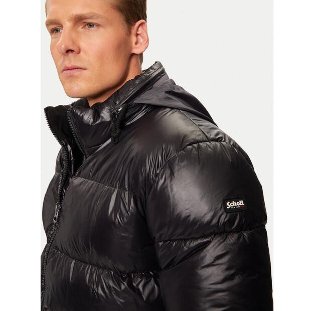 Winter Jacket SCHOTT NYC COLUMBUSX, Black, Standard Fit