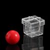 Illusion Magic Clear Ball Through Box Gimmick Props Magic Tricks Ball Penetrate Box  Magic Toys