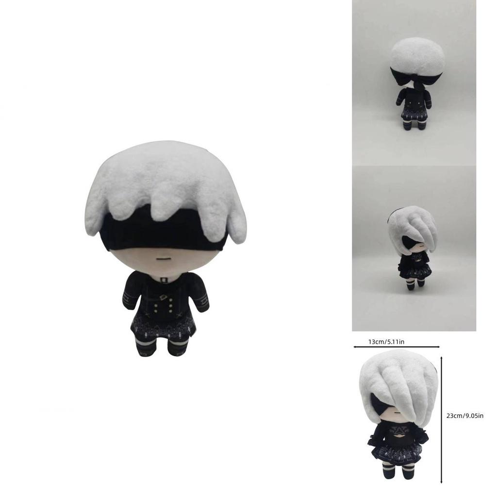 Nier Automata 2b Plush Toy Doll 23cm Height Pp Cotton Filling Cartoon Figure