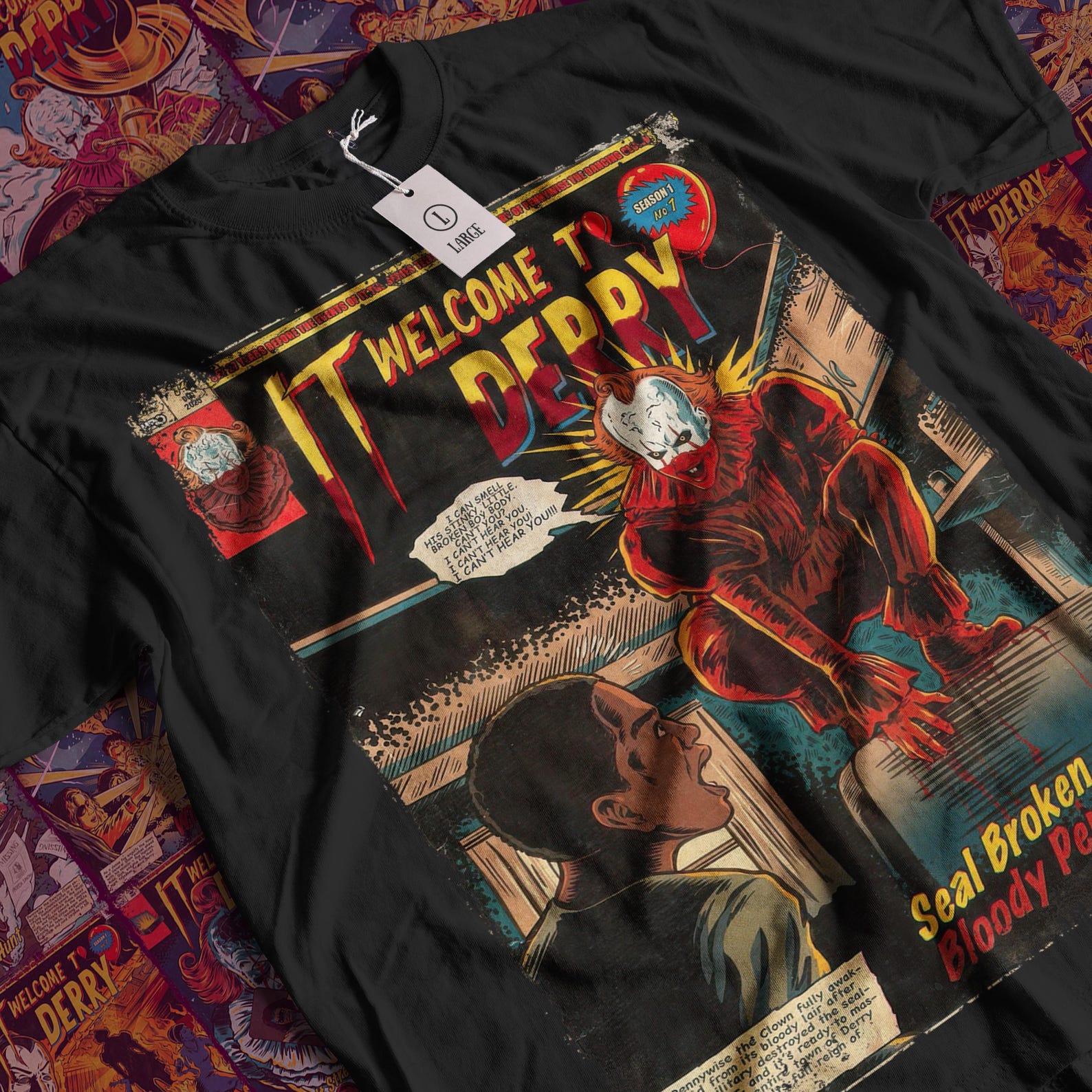 Vintage IT Movie T-Shirt: Welcome to Derry Graphic Tee M