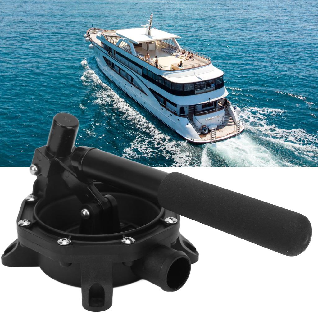 Marine Diaphragm Bilge Pump Manual Self Priming 45Lpm 720GPH Aluminum Alloy for Waste Water Transfer