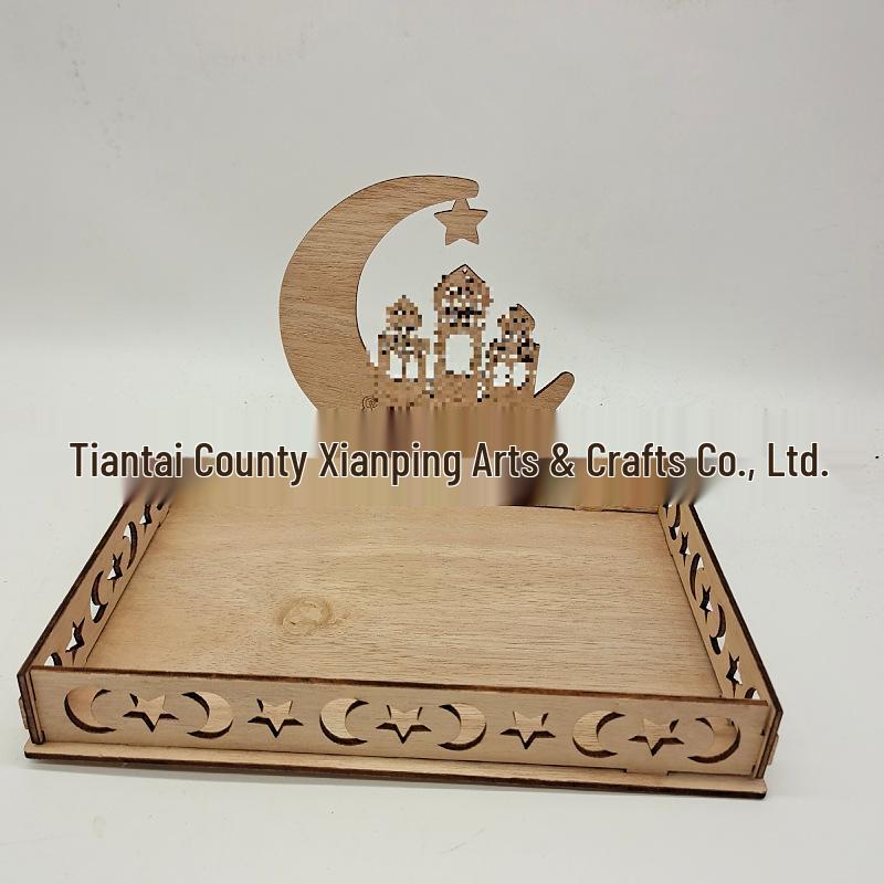 2022 Wooden Holiday Ornaments Table and Dessert Tray Decorations