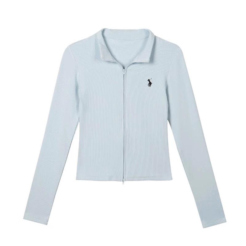 Double Zipper American Cardigan Embroidered Long Sleeve Girl Spring Design Skinny Versatile Cardigan Top Girl