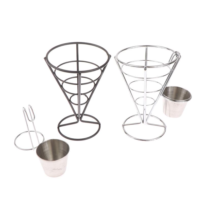 1Pcs French Fry Stand Cone Basket Holder For Fries Fish And Chips And Appetizers