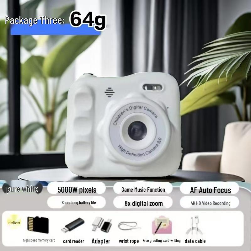 HD Dual Lens Cute Instant Digital Camera for Students