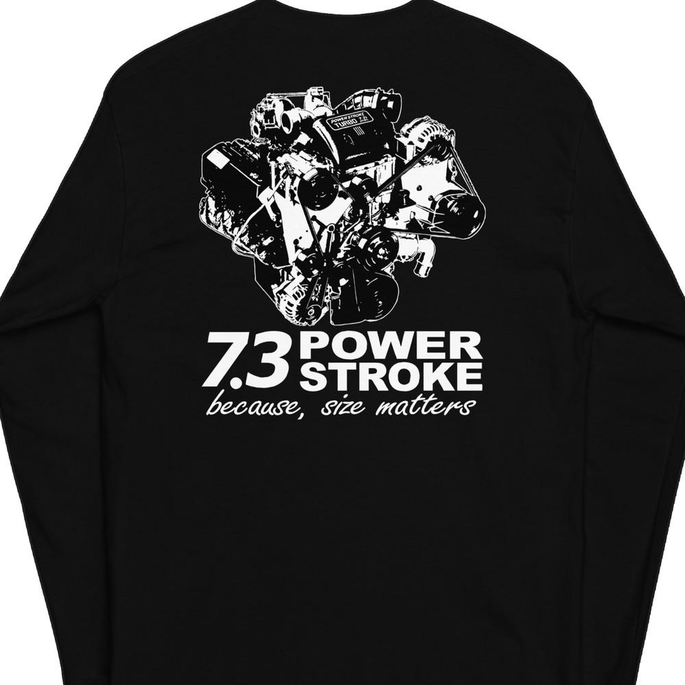 Футболка 7.3 Powerstroke, Футболка с дизельным грузовиком Power Stroke, Унисекс футболка с дизайном  Размер имеет значение S