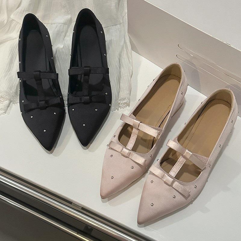 Containing Internal Increase~ · Temperament Rhinestone Satin Women's Shoes Are Beautiful Mary Jane Shoes