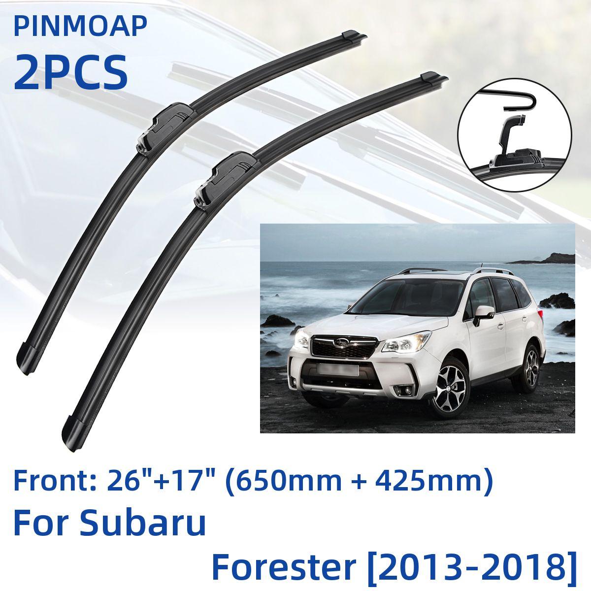 

2 шт. передние щетки стеклоочистителя для Subaru Forester 2013-2018 26 + 17 оконные щетки резак аксессуары 2013 2014 2015 2016 2017 2018
