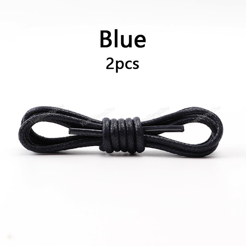 Cotton Waxed Shoelaces Round Oxford Shoe Laces Boots Laces for Shoes Waterproof Leather Shoelace 60/80/100/120/140/180cm 1Pair