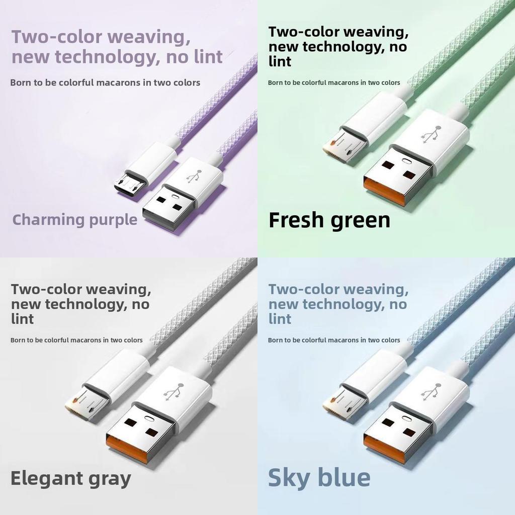 Android Fast Charging Data Cable For Huawei Xiaomi Oppo Vivo With Braided Material 15m
